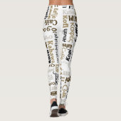 Kaffee Leggings (Rückseite)