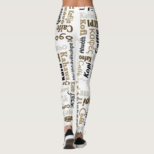 Kaffee Leggings (Rückseite)