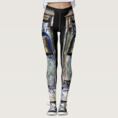 KAFFEE-Leggings mit Personalisiertem Namen Leggings (Vorderseite)