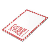 Kaffee, Lehre, Klasse, Wiederholungstatiklehrer Notizblock (angewinkelt)