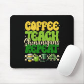 Kaffee Lehre Unfug Wiederholung Lehrer St. Patrick Mousepad (Mit Mouse)
