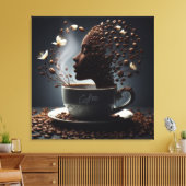 Kaffee Leinwanddruck (Insitu (Wohnzimmer))