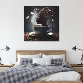 Kaffee Leinwanddruck (Insitu (Schlafzimmer))