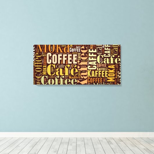 Kaffee Leinwanddruck (Insitu (Holzboden))