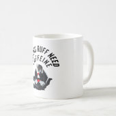 Kaffee Lemur Illustration Niedliches Madagaskar Pr Kaffeetasse (VorderseiteRechts)