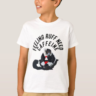 Kaffee Lemur Illustration Niedliches Madagaskar Pr T-Shirt