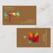 Kaffee-Leute-Regenbogen-Visitenkarte-Schablone Visitenkarte (Vorne/Hinten)