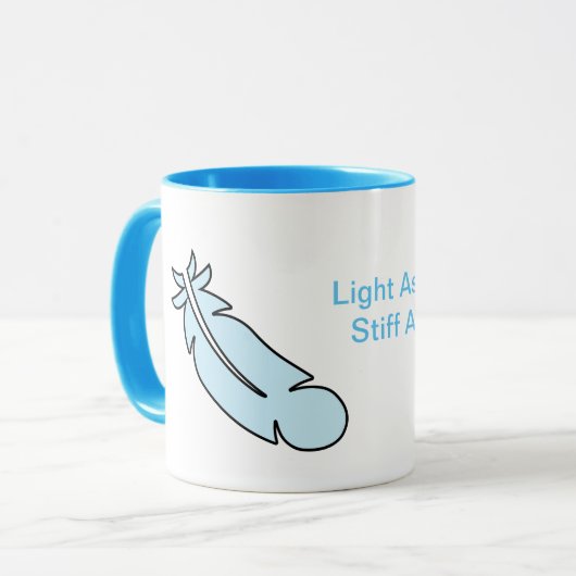 Kaffee - Licht als Feder Tasse (Vorderseite Links)