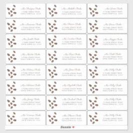 Kaffee Liebe Brauen Dusche Gastadressen Labels