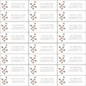 Kaffee Liebe Brauen Dusche Gastadressen Labels (Vorderseite)