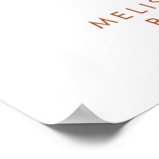 Kaffee Liebe Braut Brautparty Willkommen Poster (Ecke)