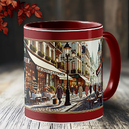 Kaffee Liebe Französisch Retro Bäckerei Paris Kaffeetasse