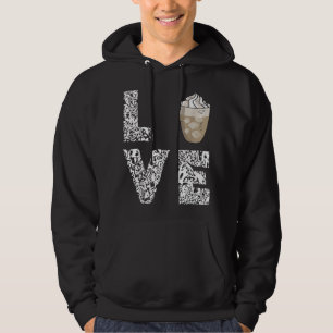 Kaffee Liebe Iccited Kaffeemaschine Milch Cappucci Hoodie