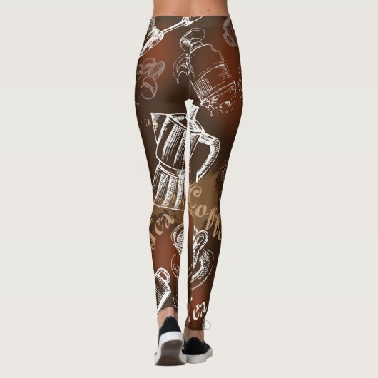 Kaffee-Liebe II Leggings (Rückseite)
