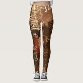 Kaffee-Liebe II Leggings (Vorderseite)