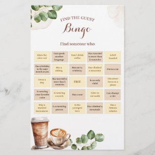 Kaffee Liebe ist Bingo Games Card Brechen