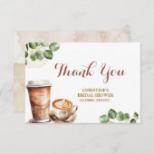 Kaffee Liebe ist Brennen Danke Karte (Vorne/Hinten)