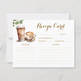 Kaffee Liebe ist Brewing Brautparty Rezept Card Einladung