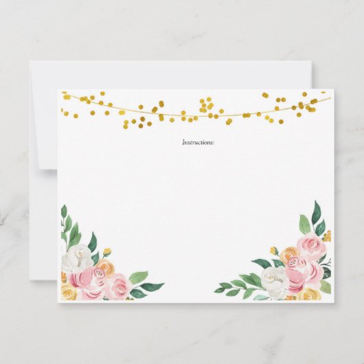 Kaffee Liebe ist Brewing Brautparty Rezept Card Einladung (Rückseite)