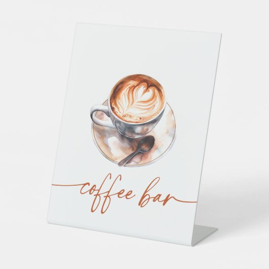 Kaffee Liebe ist Kaffee-Bar Brechen Sockelschild (Vorderseite)