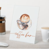 Kaffee Liebe ist Kaffee-Bar Brechen Sockelschild (In SItu)