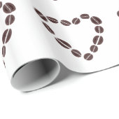 Kaffee Liebe Kaffeeban Herz Geschenkpapier (Rolleneckpunkt)
