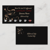 Kaffee-Liebe-Loyalitäts-Karte Treuekarte (Vorne/Hinten)