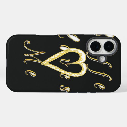 Kaffee Liebe mich. Case-Mate iPhone Hülle (Rückseite (Horizontal))