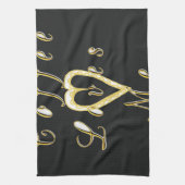 Kaffee Liebe mich. Handtuch (Vertikal)