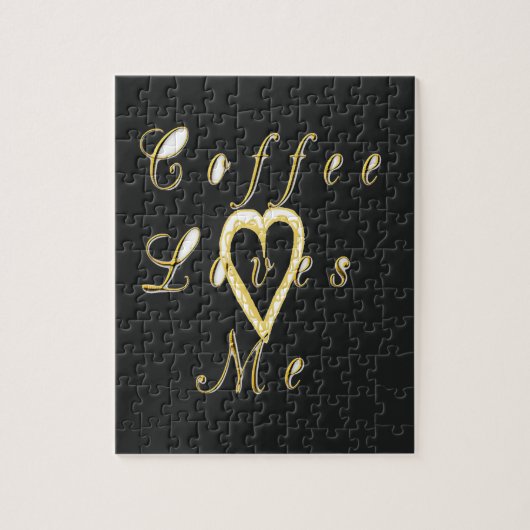 Kaffee Liebe mich. Puzzle (Vertikal)