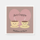 Kaffee Liebe Puppe Serviette (Vorderseite)