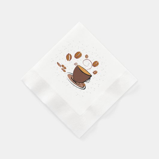 Kaffee Liebe Serviette (Ecke)
