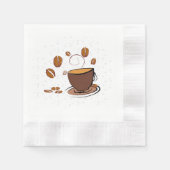 Kaffee Liebe Serviette (Vorderseite)