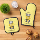 Kaffee-Liebe: Set für den Küchenherd (Oben Unten)