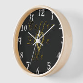 Kaffee Lieben I Liebe Kaffee Wanduhr (Winkel)