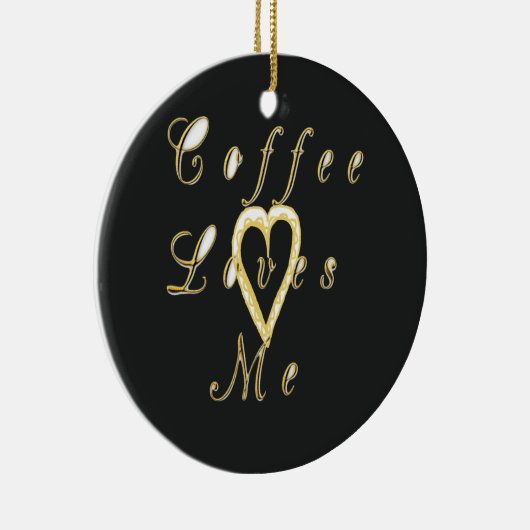 Kaffee Lieben mich. Keramikornament (Rechts)