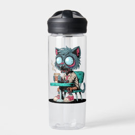 Kaffee liebend Zombie Cat Trinkflasche