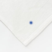 Kaffee liebende Polar Bär Custom Fleecedecke (Ecke)