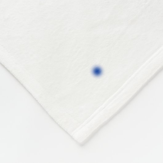 Kaffee liebende Polar Bär Custom Fleecedecke (Ecke)