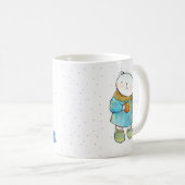 Kaffee liebende Polar Bär Custom Kaffeetasse (VorderseiteRechts)
