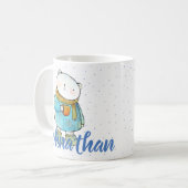 Kaffee liebende Polar Bär Custom Kaffeetasse (Vorderseite Links)