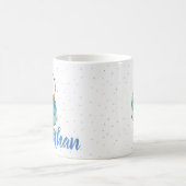 Kaffee liebende Polar Bär Custom Kaffeetasse (Mittel)