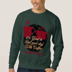KAFFEE-LIEBER KUNDEN PERSONALISIERTEN NAMEN SWEATSHIRT