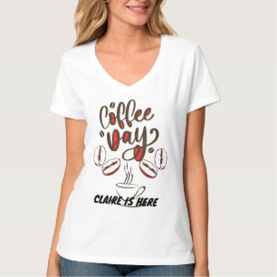 KAFFEE-LIEBER KUNDEN PERSONALISIERTEN NAMEN T-Shirt