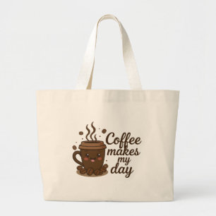 Kaffee-Liebhaber-Aesthetic-Design Gemütliche Kaf Jumbo Stoffbeutel