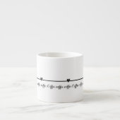 Kaffee-Liebhaber-Ästhetik  Espressotasse (Vorderseite)