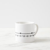 Kaffee-Liebhaber-Ästhetik  Espressotasse (Vorderseite Rechts)