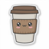 Kaffee Liebhaber Aufkleber (Vorderseite)