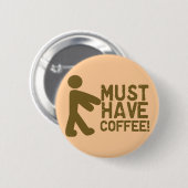 Kaffee-Liebhaber Button (Vorne & Hinten)