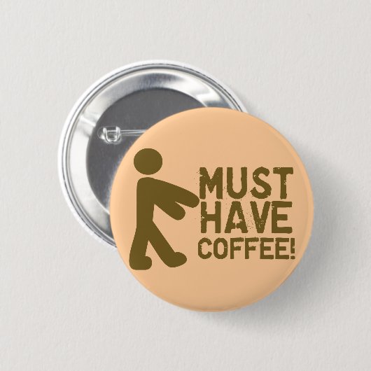Kaffee-Liebhaber Button (Vorne & Hinten)